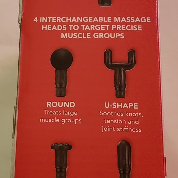 Powerful Massage Gun Gift set with 4 attachments by Sunbeam - Picture 15 of 15